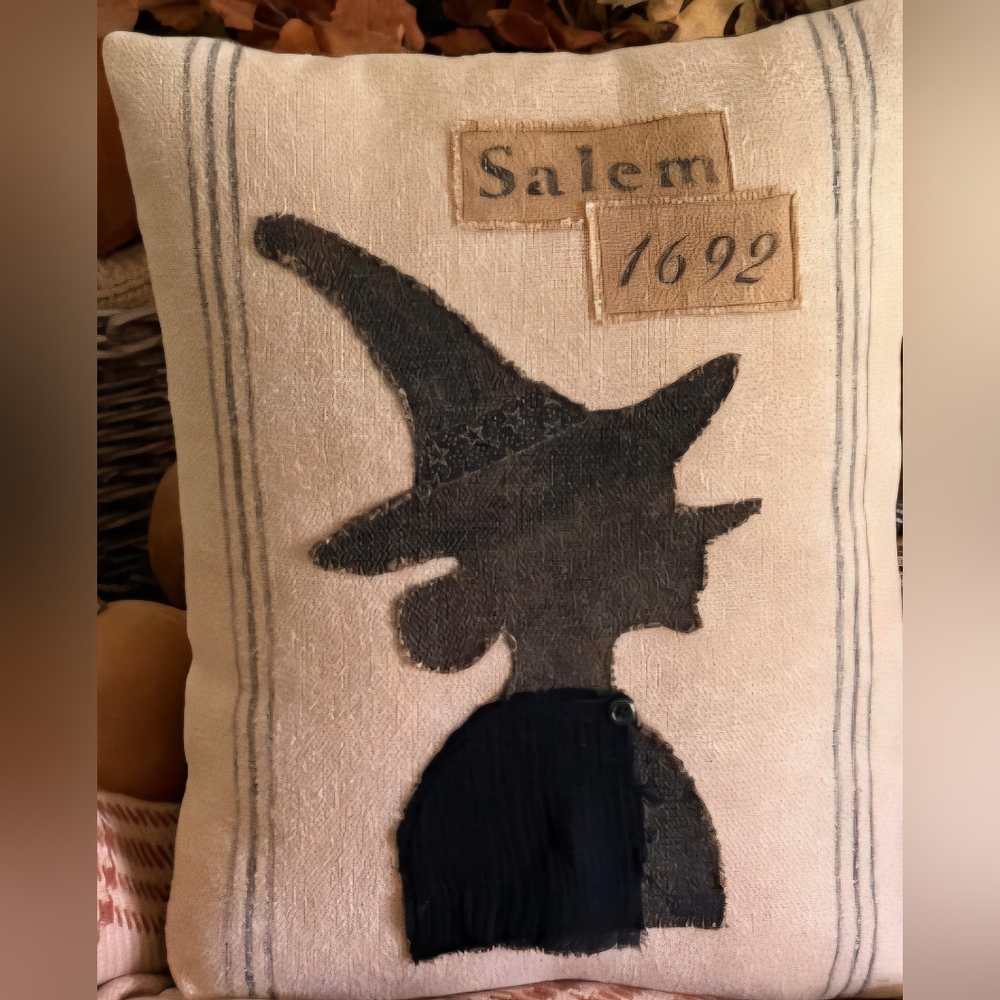 Salem Witch Decorative Pillow